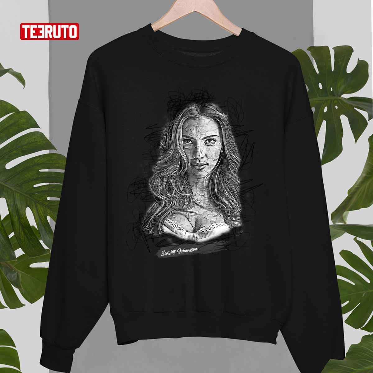Scarlett Johansson Abstract Sketch Art Scarlett Johansson Unisex Sweatshirt