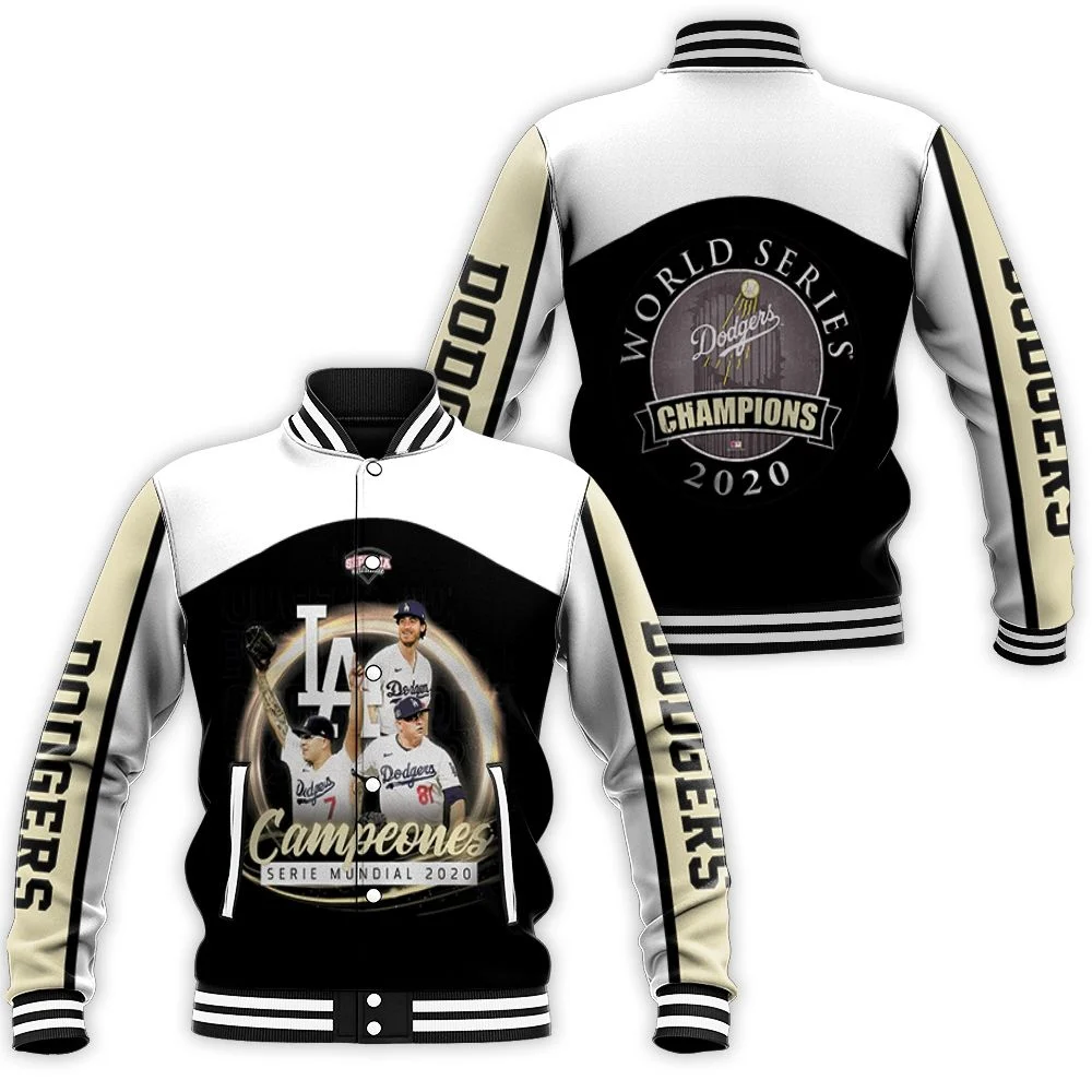 Serie Mundial Los Angeles Dodgers Campeones Baseball Jacket