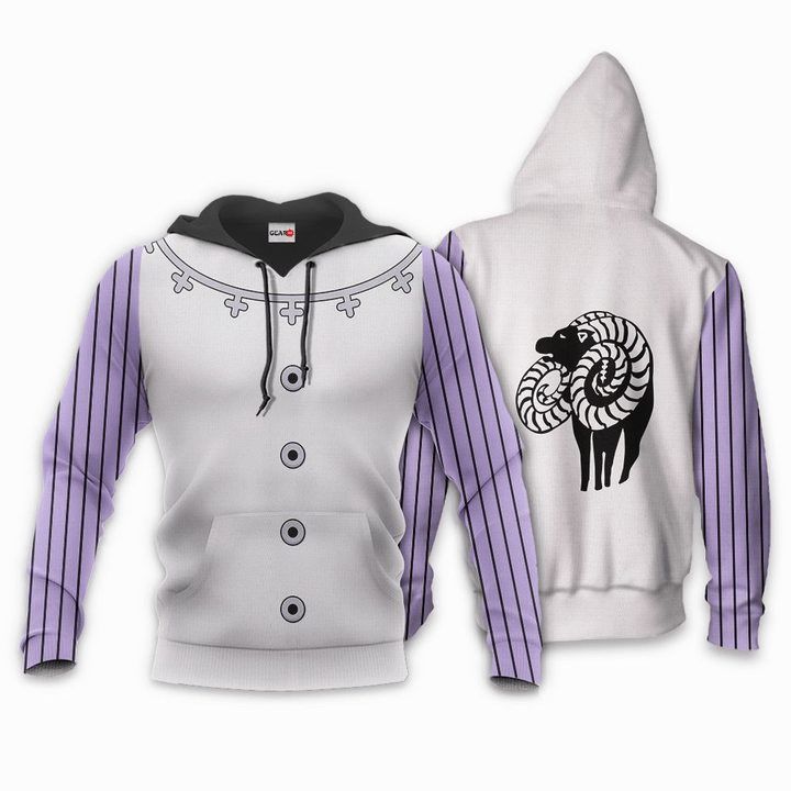 Seven Deadly Sins Gowther Anime Manga 3d Zip Hoodie