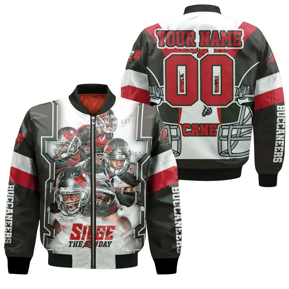 Siege The Day Tampa Bay Buccaneers Nfc South Division Champions Super Bowl 2021 Personalized Bomber Jacket