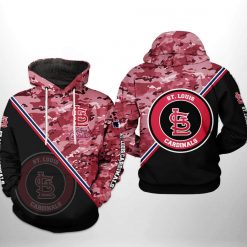 St. Louis Cardinals MLB Camo Team 3D Printed Hoodie