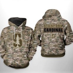 Stanford Cardinals NCAA Camo Veteran 3D Printed Hoodie