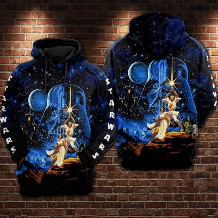 Star Wars Over Print 3d Zip 10 Hoodie