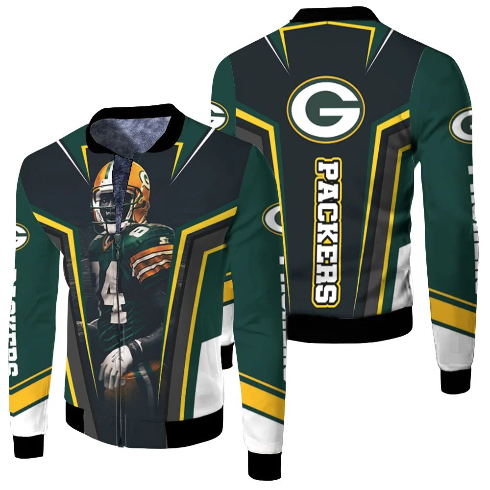 Sterling Sharpe 24 Green Bay Packers 3d Fleece Bomber Jacket