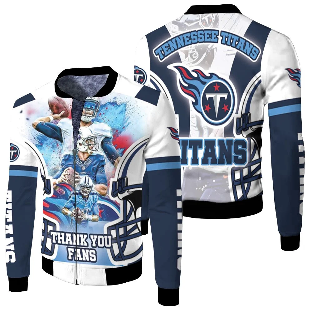 Super Bowl 2021 Tennessee Titans Afc South Division Champions For Fans Fleece Bomber Jacket
