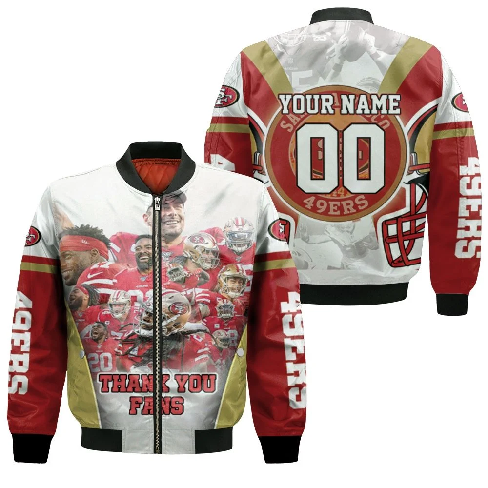 Super Bowl San Francisco 49ers Nfc West Division For Fans Personalized Bomber Jacket