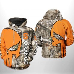 Syracuse Orange NCAA Camo Veteran Hunting 3D Printed Hoodie
