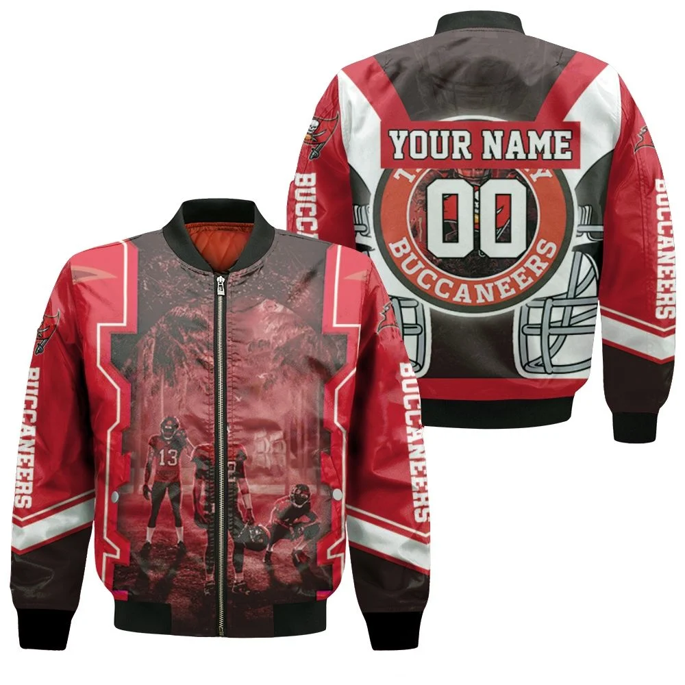 Tampa Bay Buccaneers 2021 Nfl Champions Tom Brady And Teammate Personalized Bomber Jacket