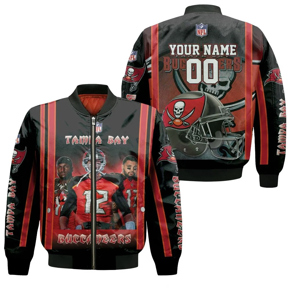 Tampa Bay Buccaneers 2021 Super Bowl Nfc South Champions1 Personalized Bomber Jacket