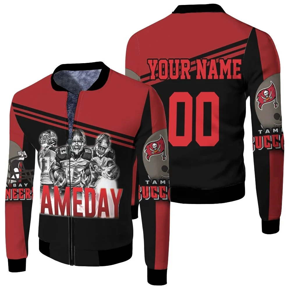 Tampa Bay Buccaneers 4 Game Day Nfc South Division Champions Super Bowl 2021 Personalized Fleece Bomber Jacket