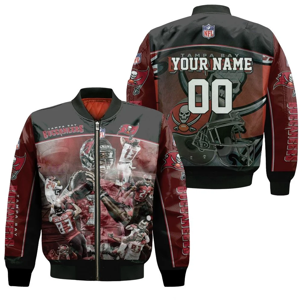 Tampa Bay Buccaneers Flag Nfc South Champions Super Bowl 2021 Personalized Bomber Jacket