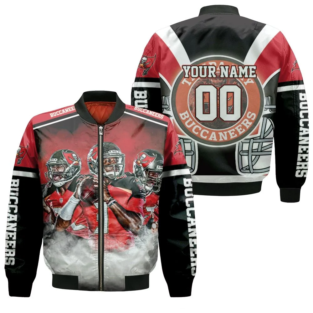 Tampa Bay Buccaneers Helmet Nfc South Division Champions Super Bowl 2021 Personalized Bomber Jacket