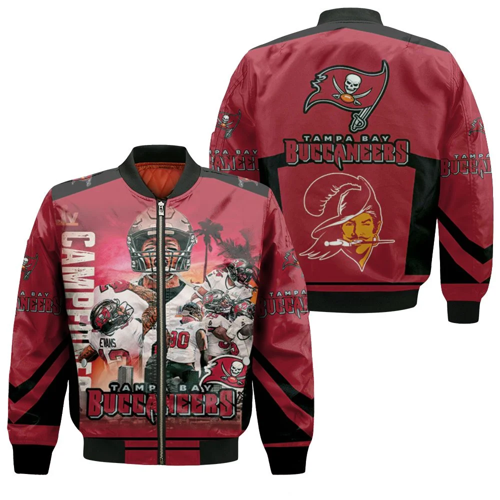 Tampa Bay Buccaneers Liv Champion Legend 3d Printed Bomber Jacket