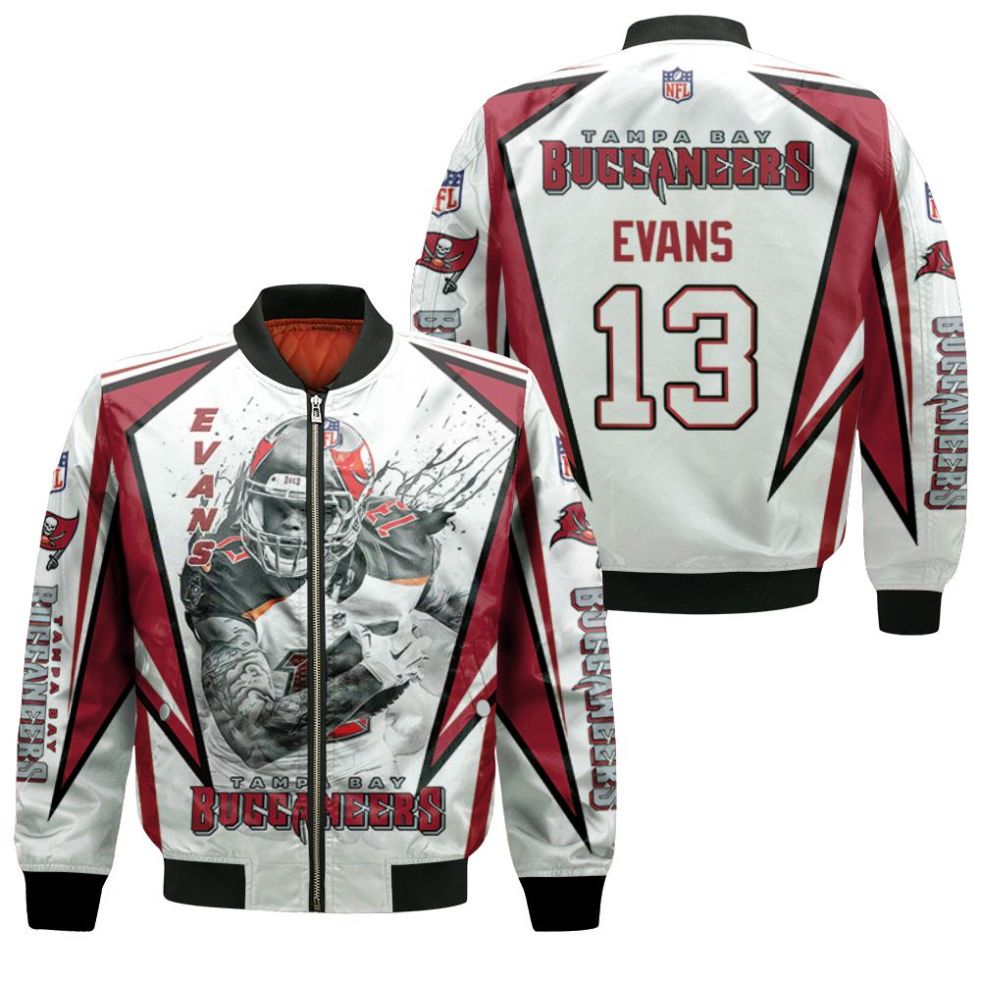 Tampa Bay Buccaneers Mike Evans 13 3d Bomber Jacket