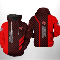 Tampa Bay Buccaneers NFL Team Pattern Mix 3D Printed Hoodie