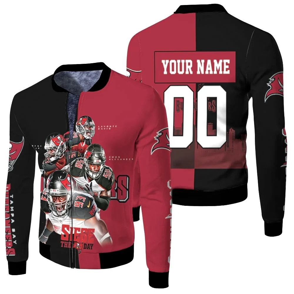 Tampa Bay Buccaneers Siege The Day 3d Printed Personalized Fleece Bomber Jacket