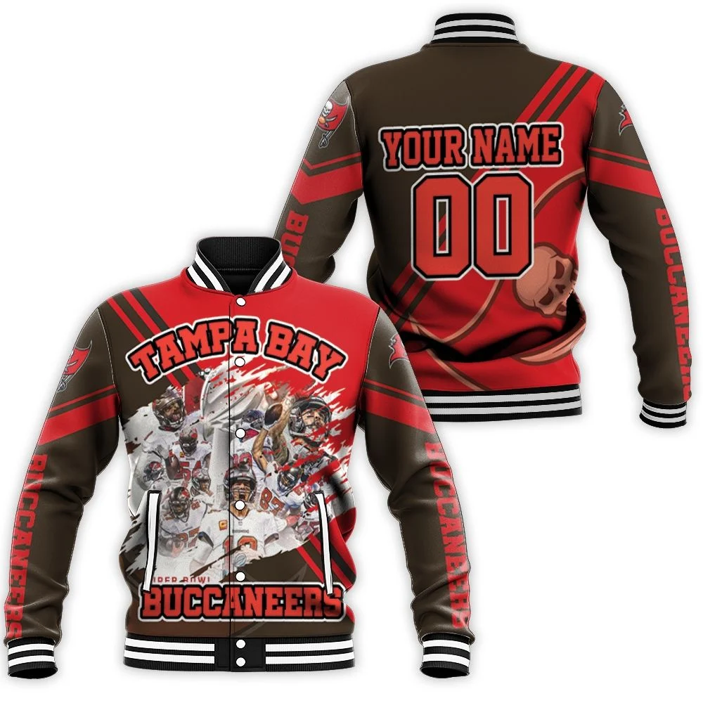 Tampa Bay Buccaneers Super Bowl Champions 2021 Personalized Baseball Jacket