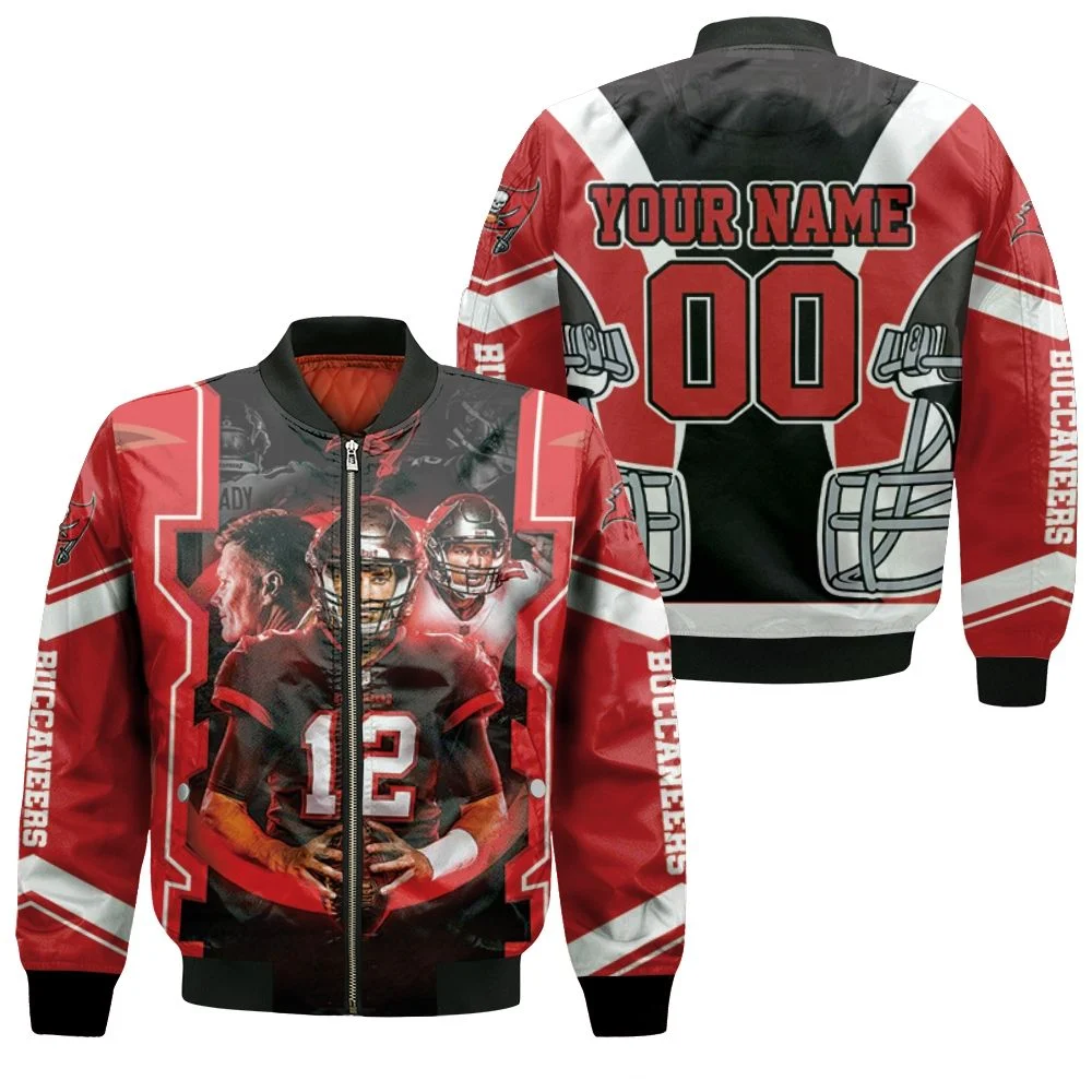 Tampa Bay Buccaneers Tom Brady And Team 2021 Nfl Champions Personalized Bomber Jacket