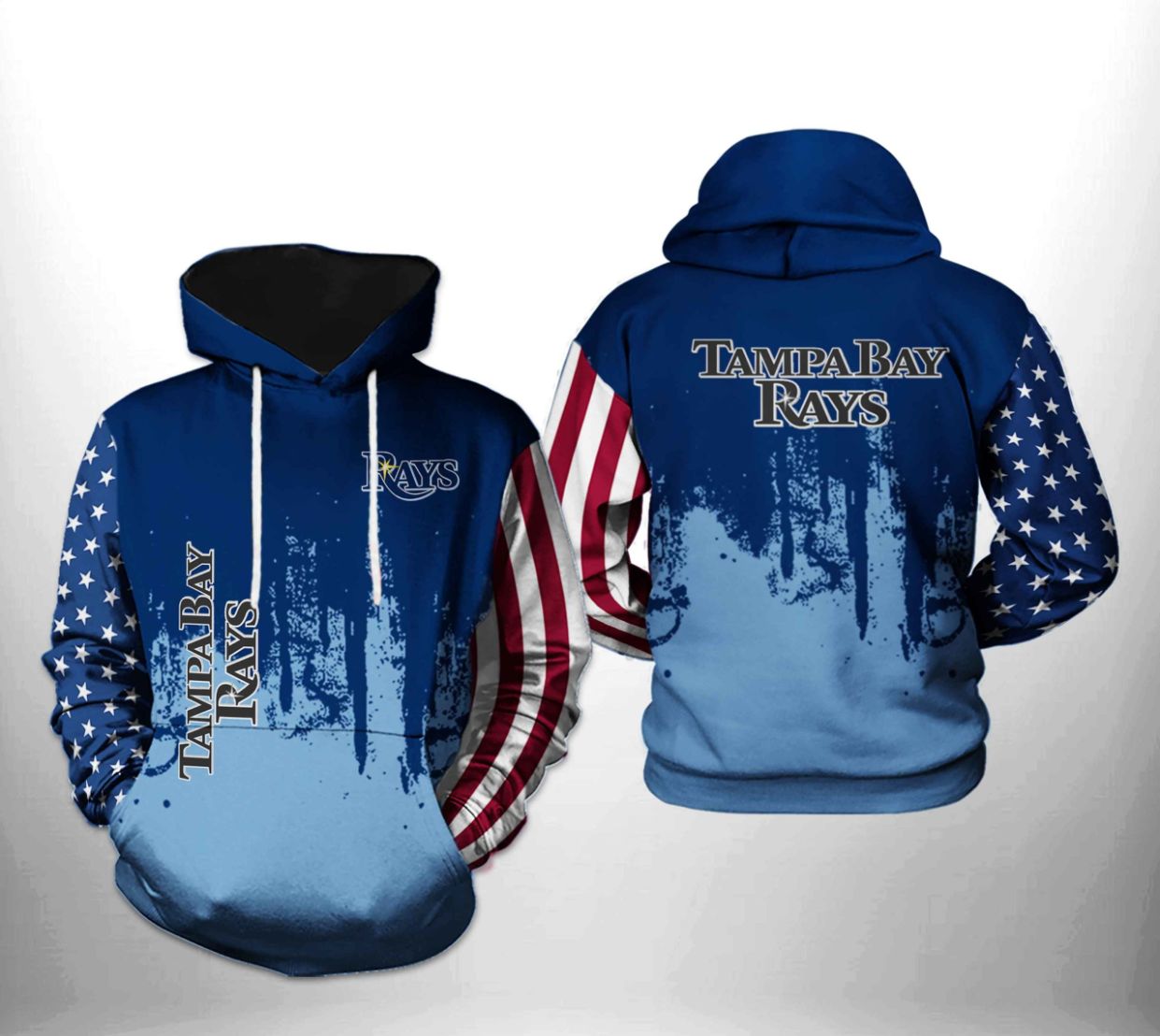 New Design Tampa Bay Rays Full Over Print 3D Hoodie And Zipper Men