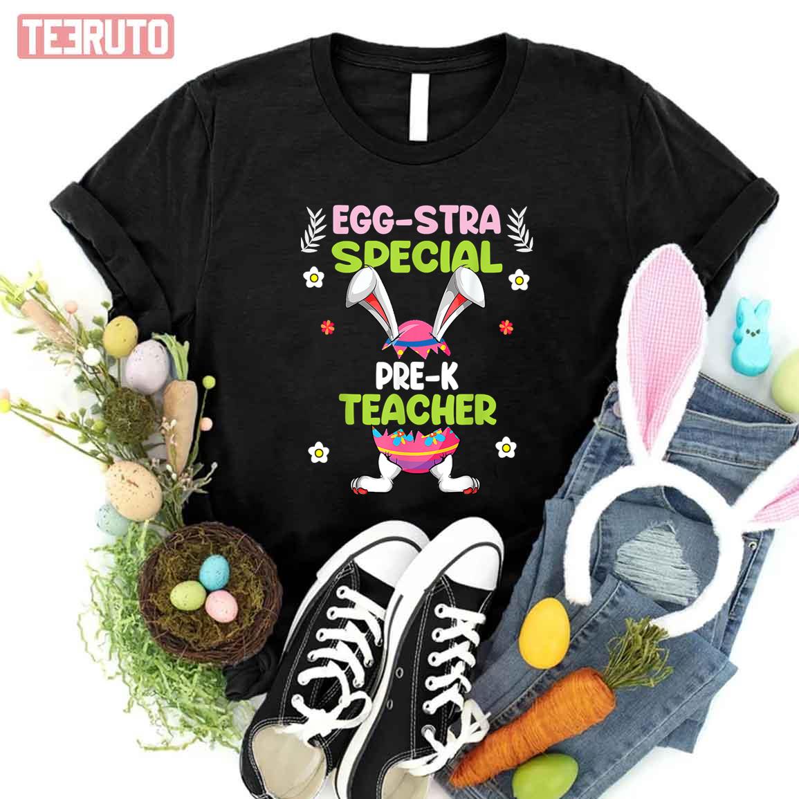 Teacher Easter Day Funny Rabbit Bunny Women T-Shirt