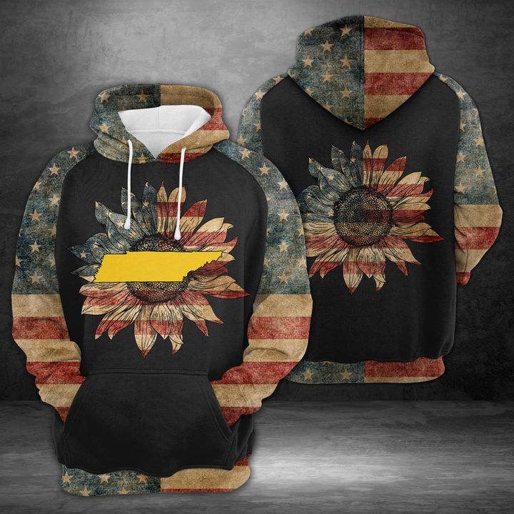 Tennessee American 3D Printed Hoodie