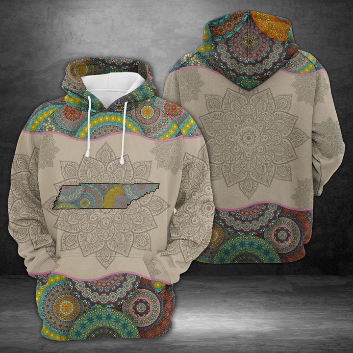 Tennessee Mandala 3D Printed Hoodie