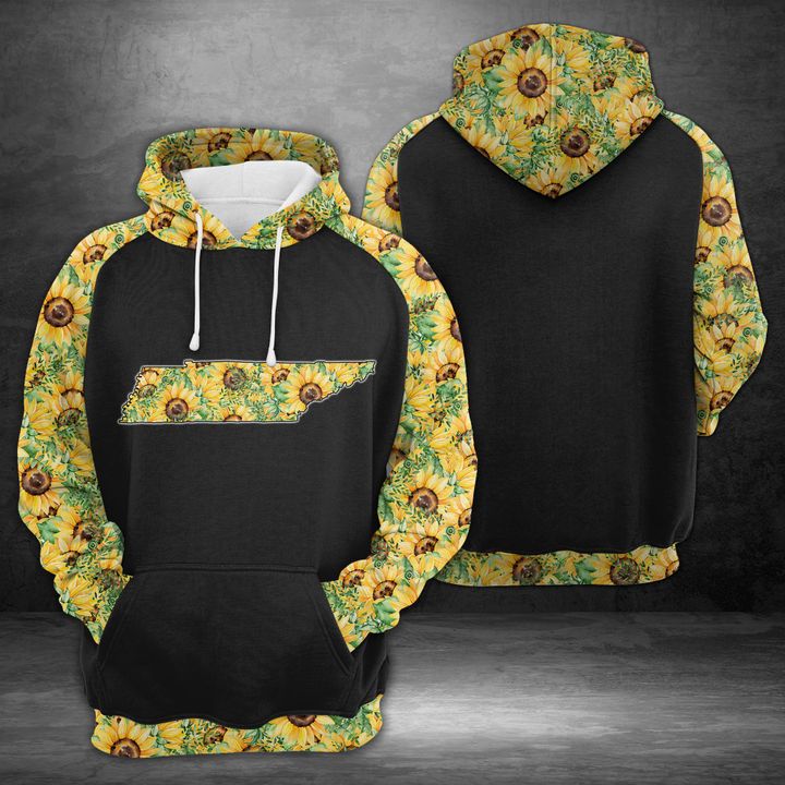 Tennessee Sunflower 3D Printed Hoodie