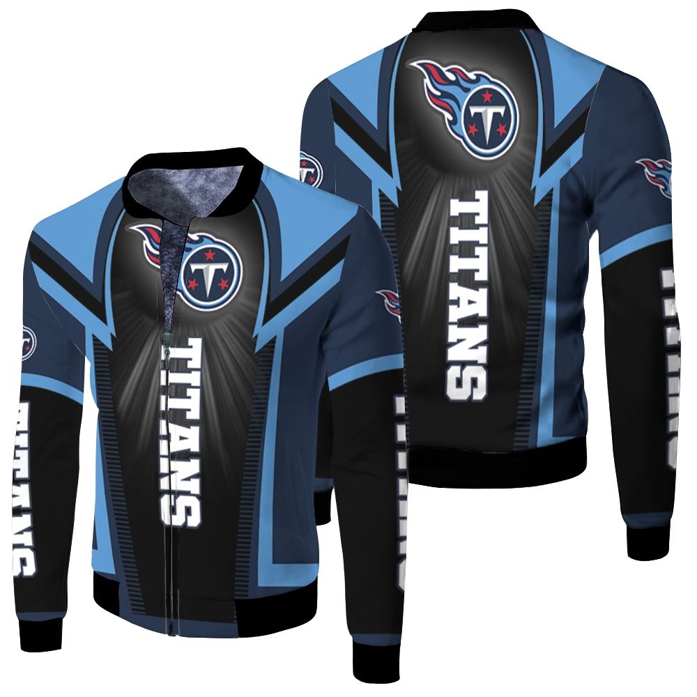 Tennessee Titans For Fans Fleece Bomber Jacket - Teeruto