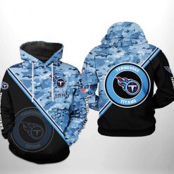 Tennessee Titans NFL Camo Team 3D Printed Hoodie