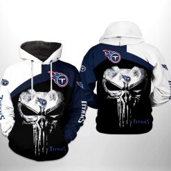 Tennessee Titans NFL Skull Punisher Team 3D Printed Hoodie