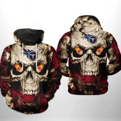 Tennessee Titans NFL Skull Team 3D Printed Hoodie