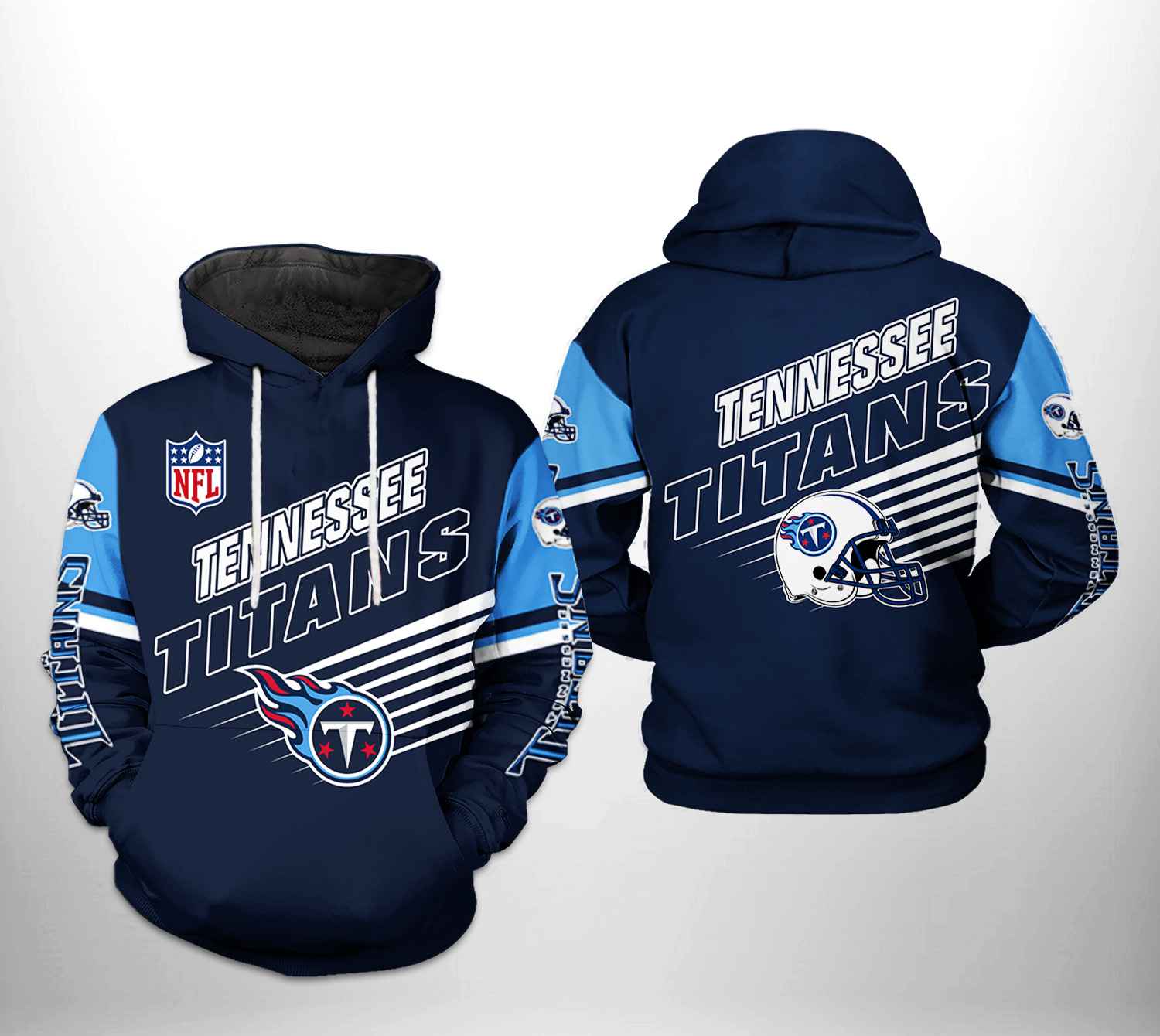 Tennessee Titans NFL Camo Team 3D Printed Hoodie - Teeruto