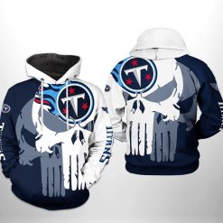 Tennessee Titans NFL Team Skull 3D Printed Hoodie