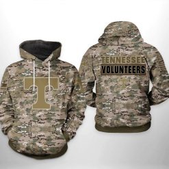 Tennessee Volunteers NCAA Camo Veteran 3D Printed Hoodie