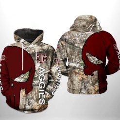 Texas A&M Aggies NCAA Camo Veteran Hunting 3D Printed Hoodie