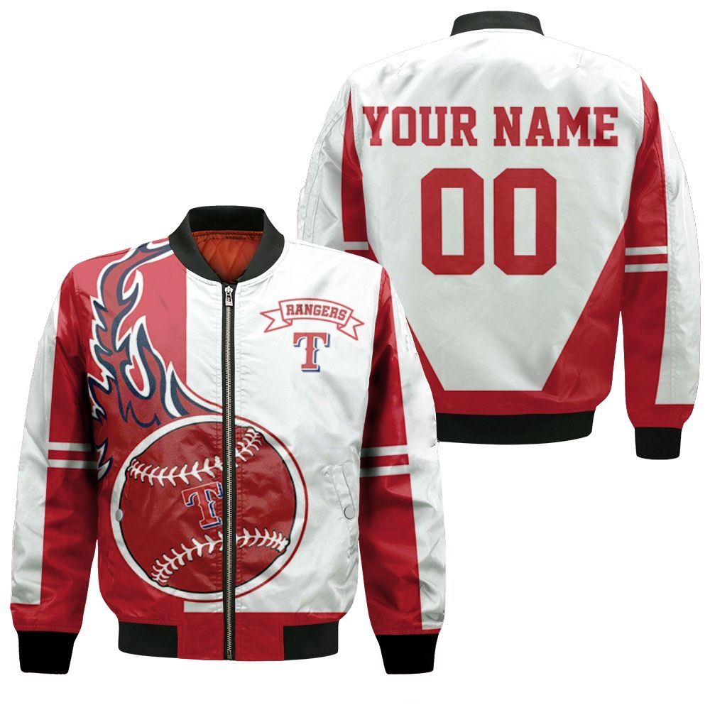 Texas Rangers 3d Personalized Bomber Jacket