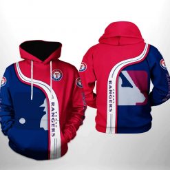 Texas Rangers MLB Team 3D Printed Hoodie