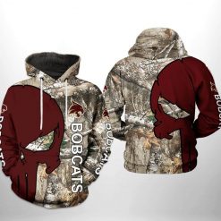 Texas State Bobcats NCAA Camo Veteran Hunting 3D Printed Hoodie