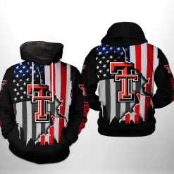 Texas Tech Red Raiders NCAA US Flag 3D Printed Hoodie