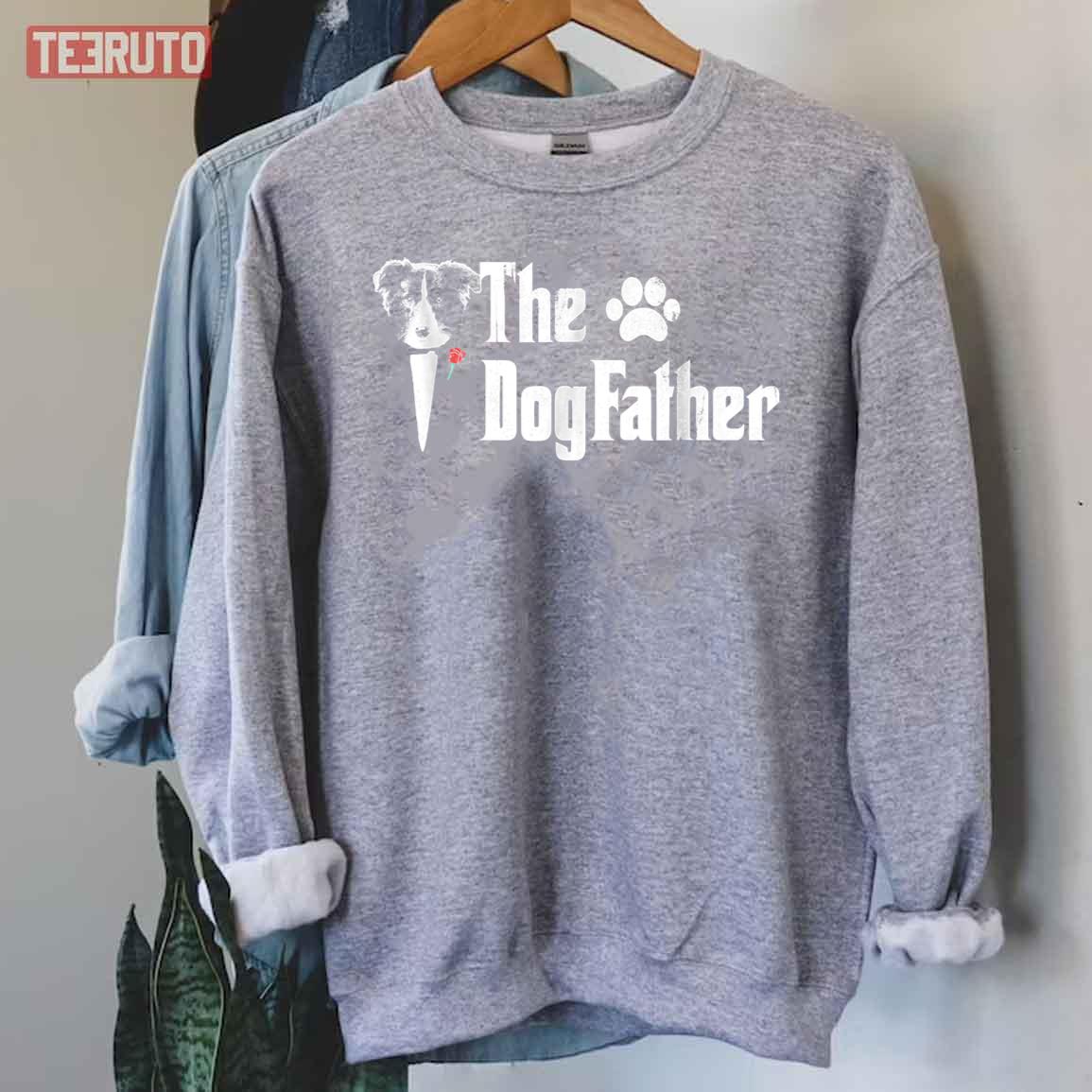 The Dogfather Border Collie Dog Dad Father’s Day Unisex Sweatshirt