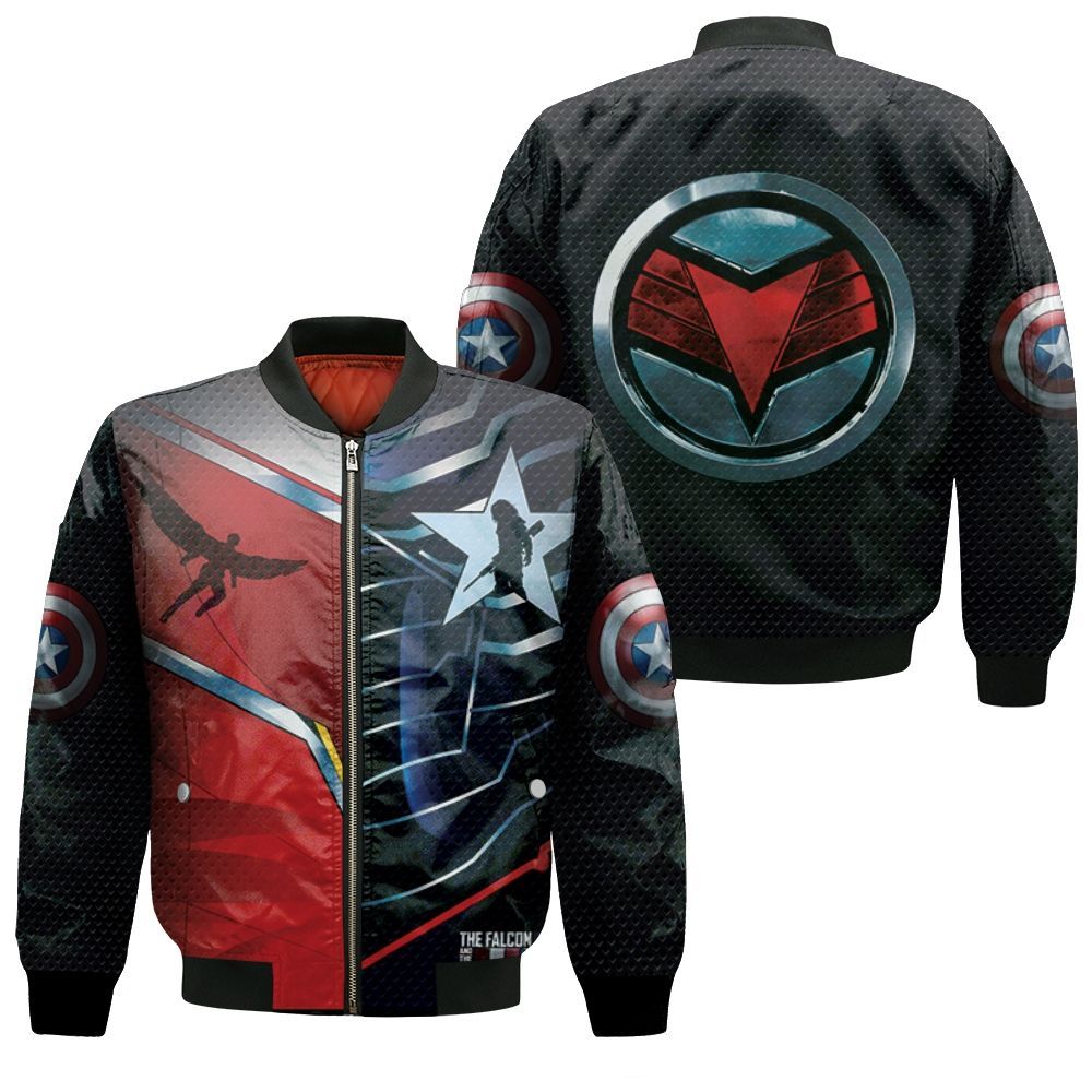 The Falcon And The Winter Soldier Half Costume Style Bomber Jacket