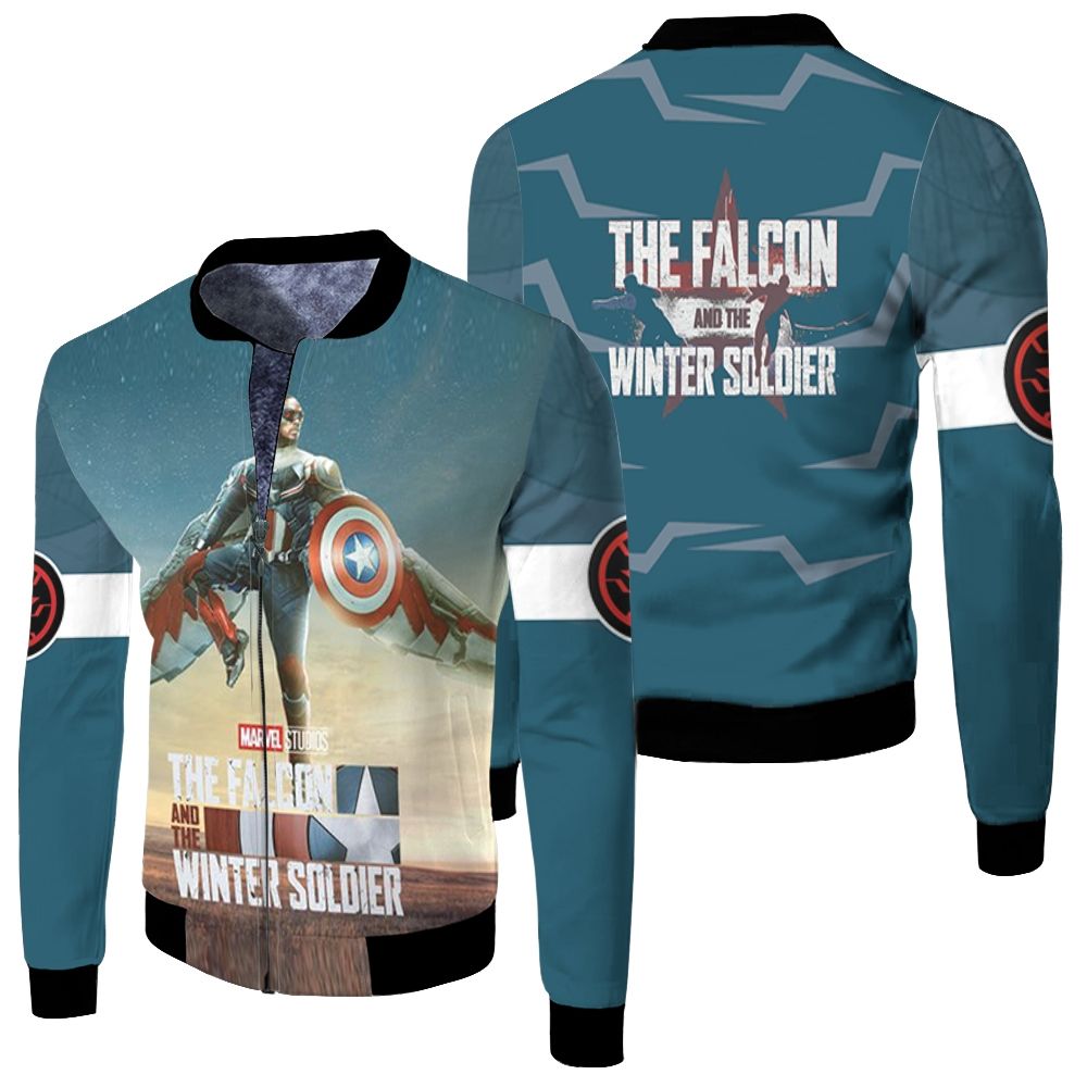 The Falcon And The Winter Soldier Real Power Fleece Bomber Jacket