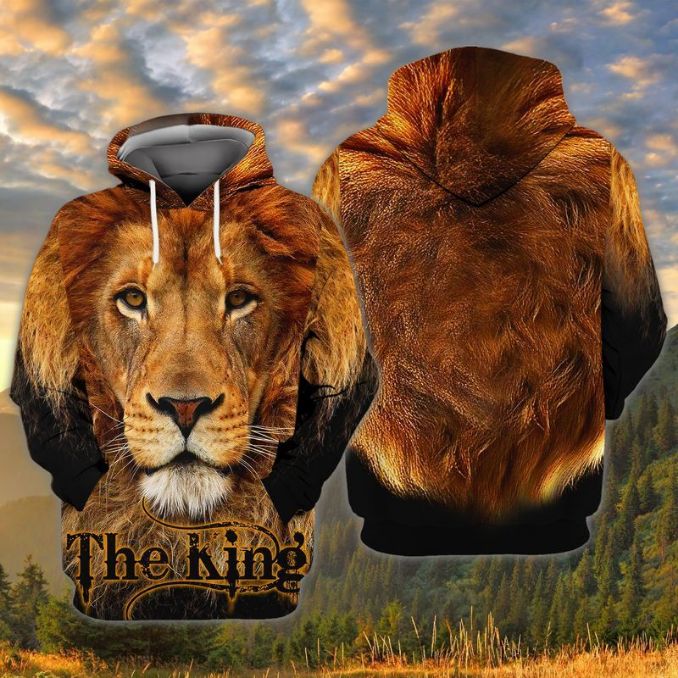 The King Lion 3d Zip Hoodie