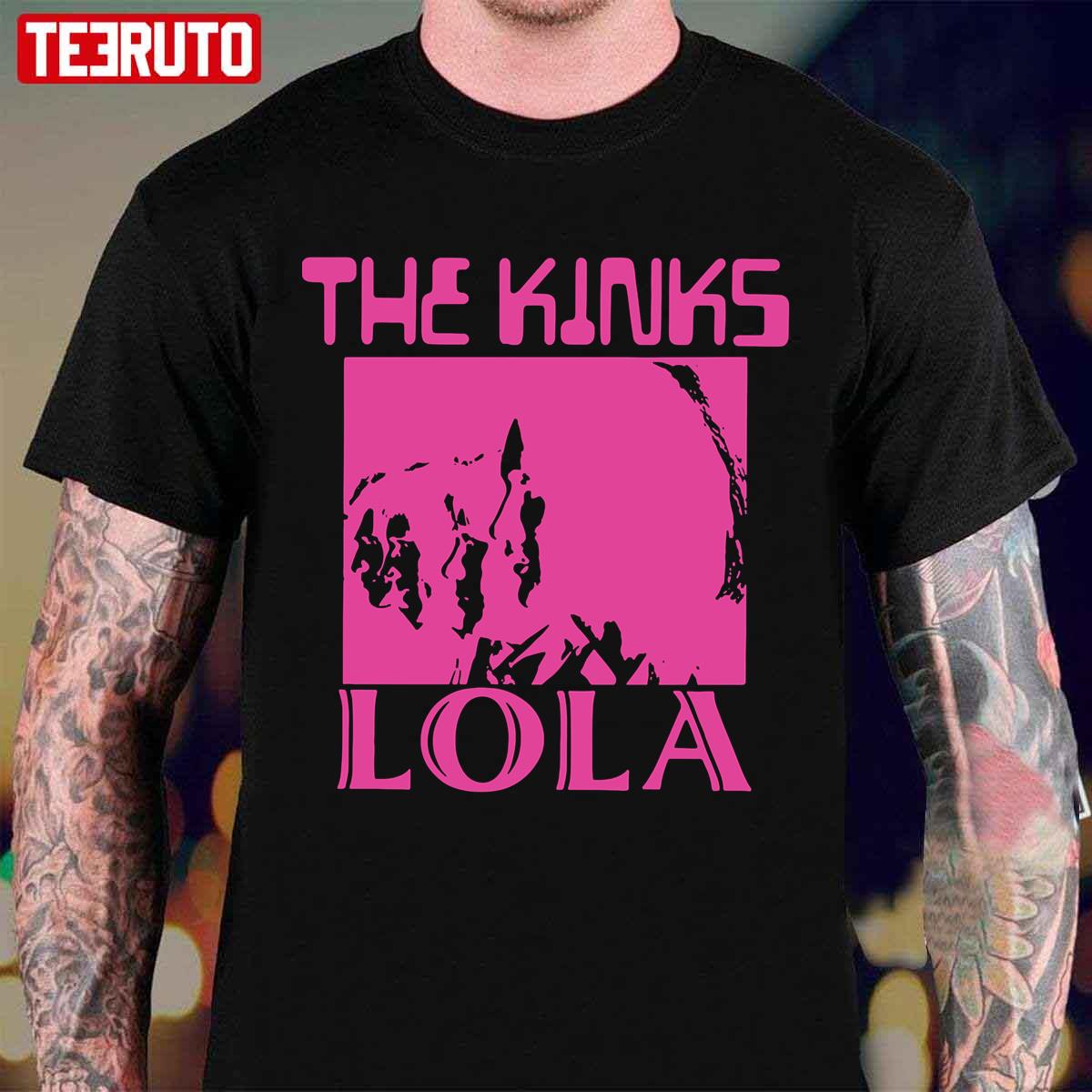 The Kinks Lola 1960s Rock Legends Tour Unisex T-Shirt