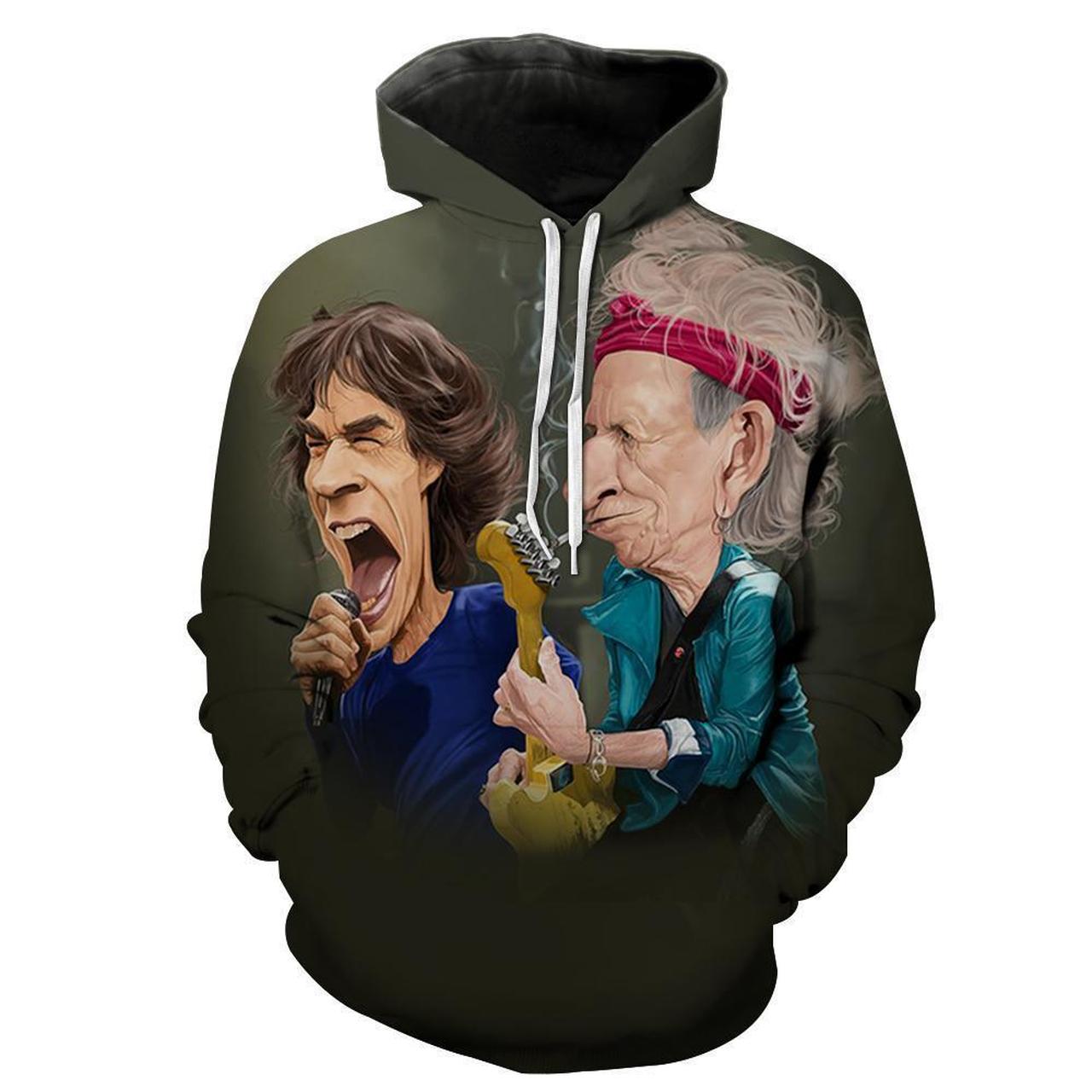 The Rolling Stones 3D Printed Hoodie