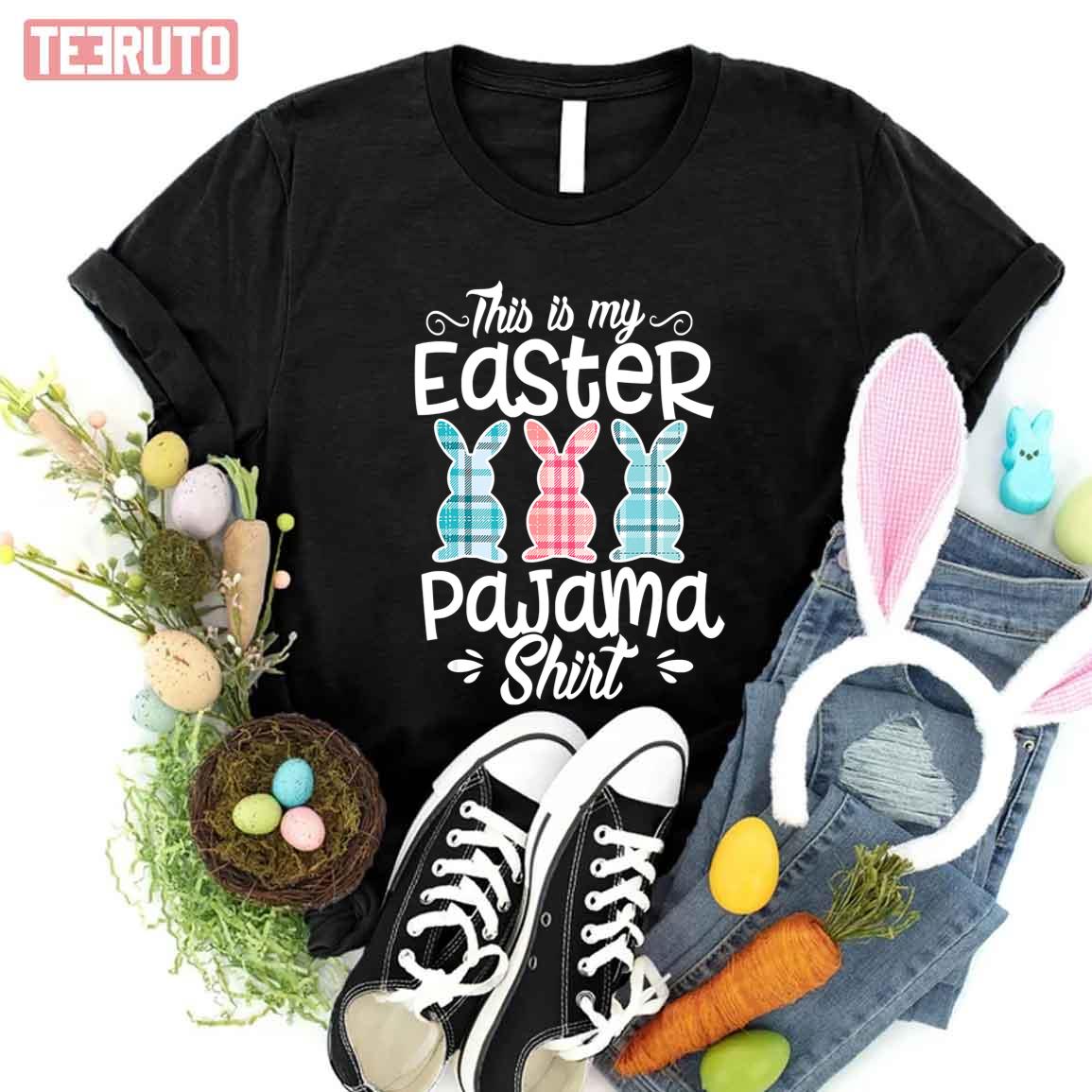 This Is My Easter Pajama Bunny Easter Day Women T-Shirt