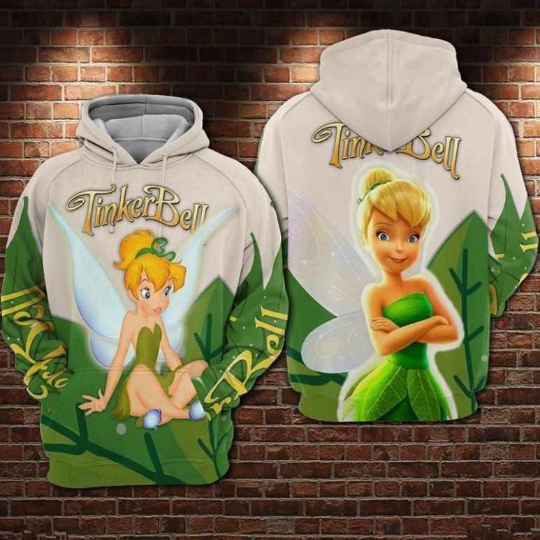 Tinker Bell And Leaf 3d Hoodie