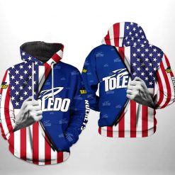 Toledo Rockets NCAA US Flag 3D Printed Hoodie