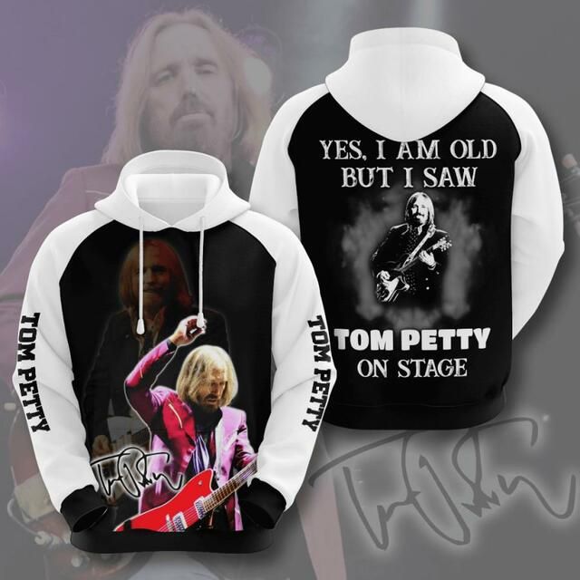 Tom Petty Yes I Am Old But I Saw Tom Petty On Stage 3d Zip Hoodie