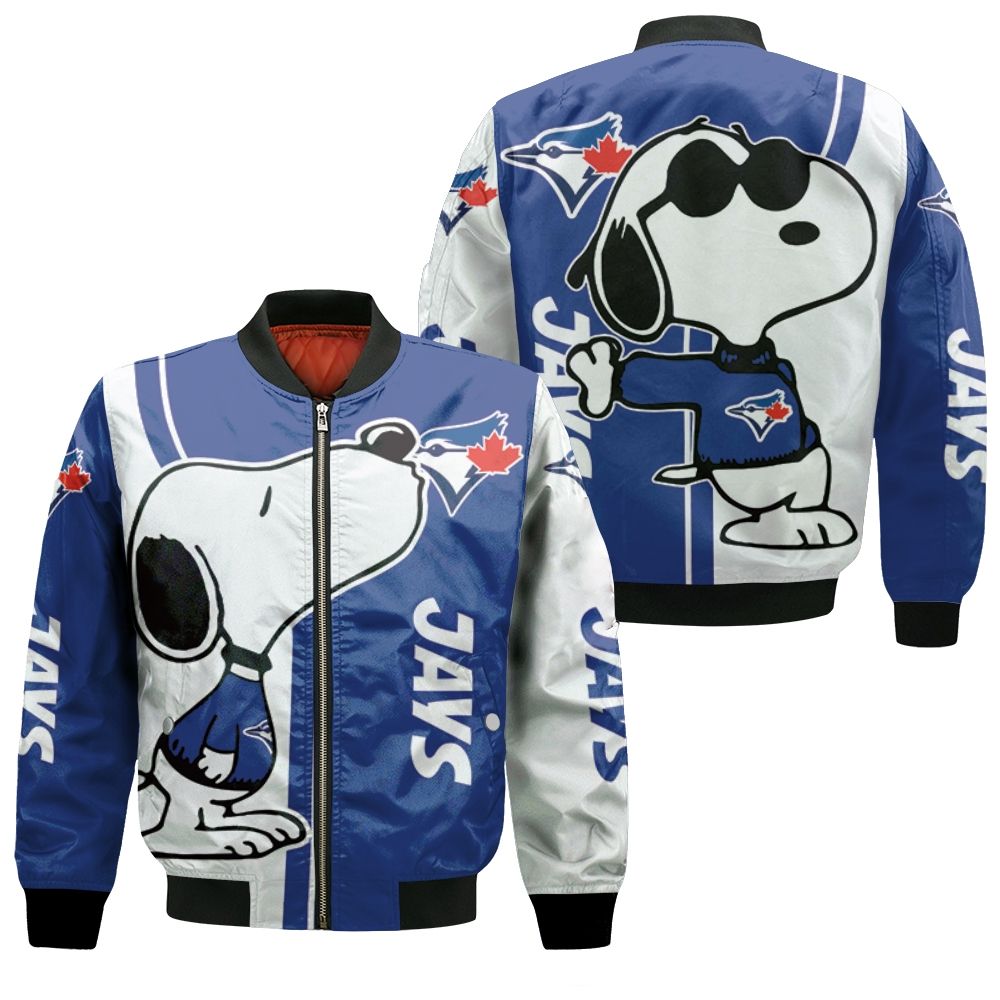 Toronto Blue Jays Snoopy Lover 3d Printed Bomber Jacket